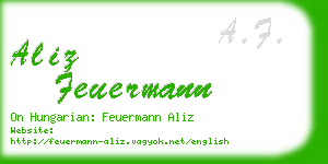 aliz feuermann business card